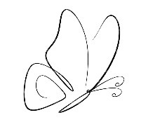 Line Art Schmetterlings-Svg, Schmetterling Png, Monarchfalter-Svg. Vektor-Schnittdatei Cricut, Silhouette, Pdf Png Dxf, Bild 1