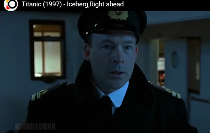 Eisberg right ahead